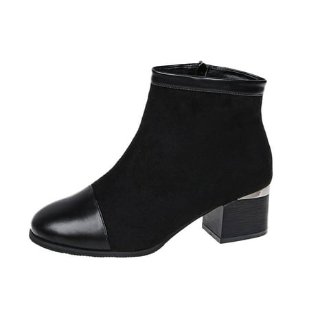 

adviicd Pumps for Women Low Heel Open Toe Shoes Heel Zipper High Heel Toe Side Women s Round Womens Leather Pumps