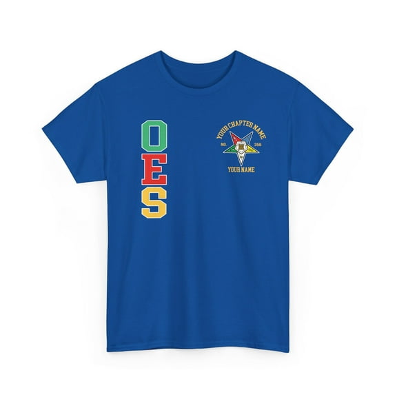 Custom Name Chapter Name OES Order of the Eastern Star Unisex T-shirt S-5XL