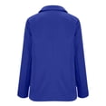 thumbnail image 5 of UDAUDU Women's Business Casual Blazer Double Breasted Long Sleeve Slim Fit Office Suit Jackets Work Outfits Royal Blue L, 5 of 7
