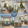 thumbnail image 5 of Summer Truck Sunflower Outdoor Curtains for Patio, Country Vintage Yellow Flower Leaf Butterfly Waterproof Outside Curtains Privacy Blackout Curtain for Porch Pergola Cabana, 2 Panel 54W x 108L Inch, 5 of 9