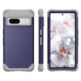 thumbnail image 2 of Case for Google Pixel 7, Slim Dual Layer 3 in 1 Heavy Duty Protection Hybrid Hard PC Soft Silicone Rugged Bumper Anti Slip Full-Body Protective Cases For Google Pixel 7, Darkblue, 2 of 6
