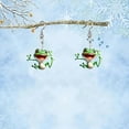 thumbnail image 4 of JeuaPho Women Frog Earrings Funny Green Frog Dangle Earrings Spring Holiday Jewelry for Young Ladies, 4 of 7