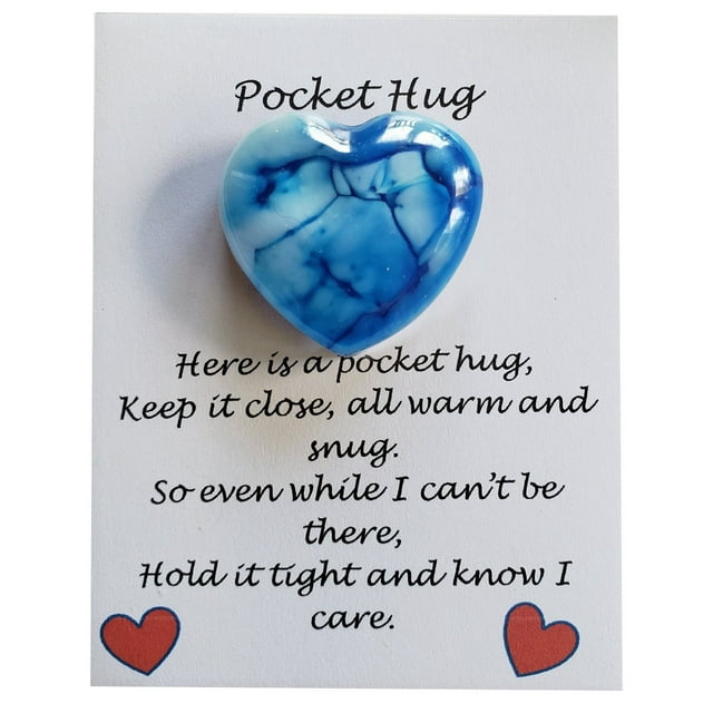 Pocket Hug Corazón Pocket Hug Corazón Hug Regalo Adecuado para la atmósfera de vacaciones Regalo Piedra de vidrio