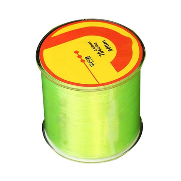 Toystoory Hilo de pescar de 500 metros, hilo de nailon monofilamento japonés superfuerte, hilo de pescar de Material japonés de 2-35LB para Pescar Amarillo fluorescente 6.0