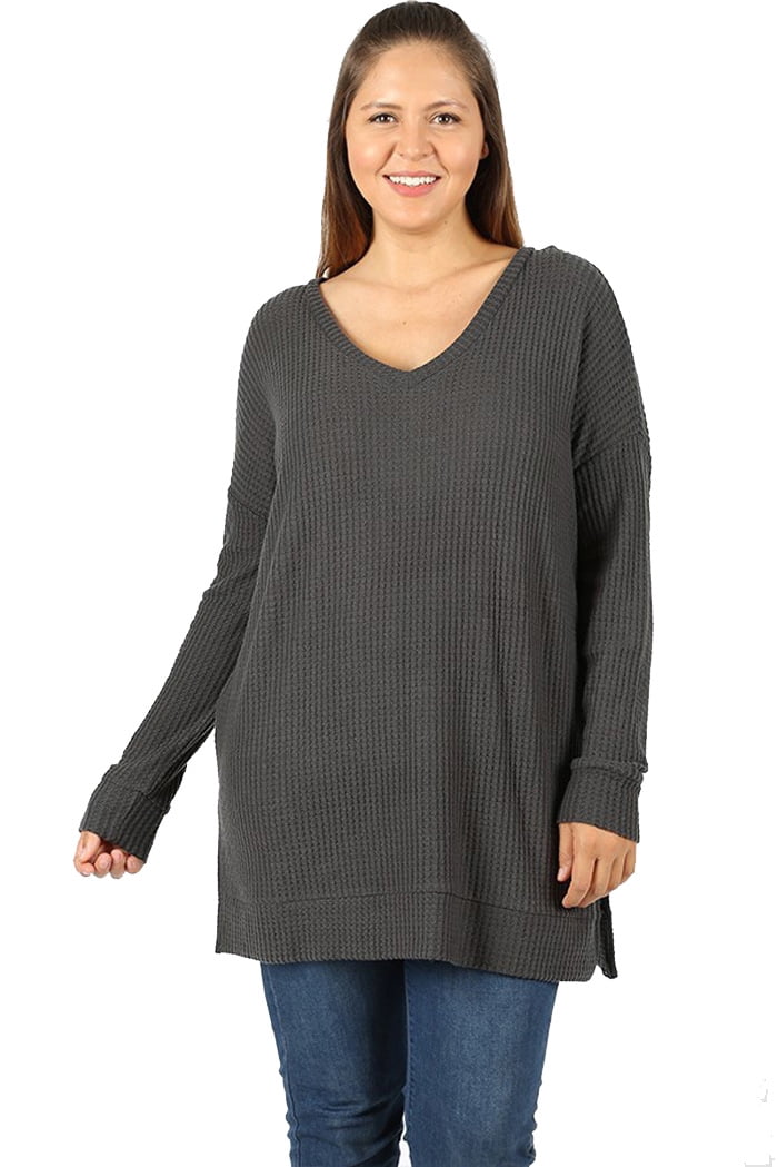 women's thermal tunic tops