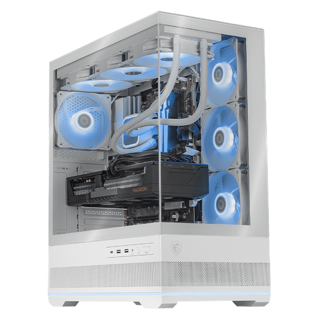 PC Gamer con IA Xtreme PC Gaming MSI AMD Radeon RX 9070 XT Ryzen 9 9900X 32GB DDR5 SSD 1TB Sistema Liquido WIFI White para gaming competitivo y streaming