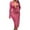 Hot Pink, variant on Sngxgn Women's Dresses V Neck Guest Party Dress(Black,S)