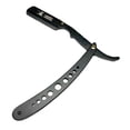 thumbnail image 3 of Classic Samurai Stainless Steel Men Shaving Set with CS-102 Matte Black Wholes Professional Barber Straight Edge Razor with 100 Lord Platinum Edge Razor Blades, Shaving Brush, 3 of 6