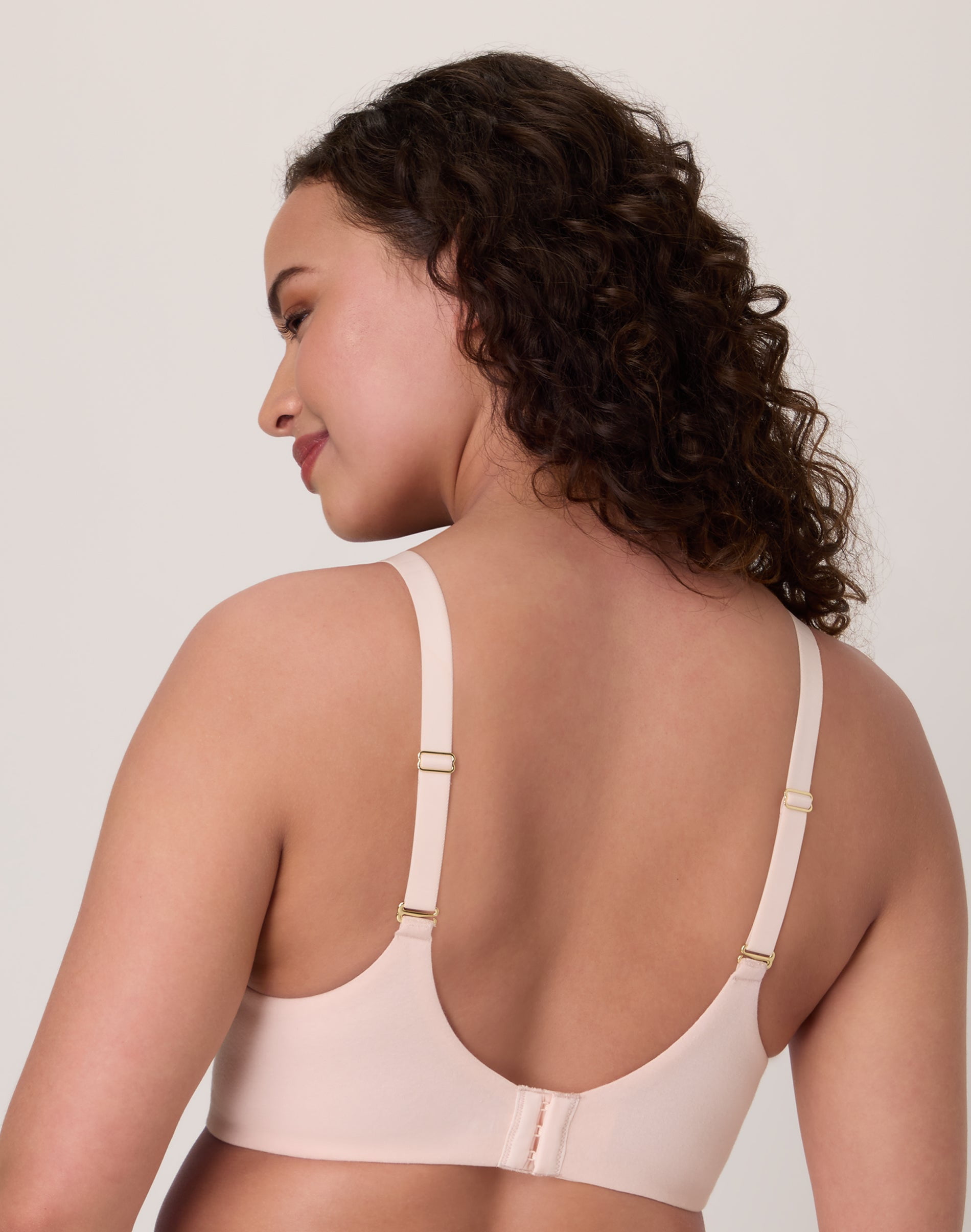 Bali Cotton Collection Underwire Bra, Moisture-Wicking, Convertible Light Buff 42D
