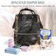 thumbnail image 5 of Easygdp Gothic Raven Portrait para Bolsa de Bebé de Gran Capacidad con Múltiples Bolsillos, Bolsa de Pañales para Padres, Bolsa de Viaje Organizada y Elegante, 5 of 6