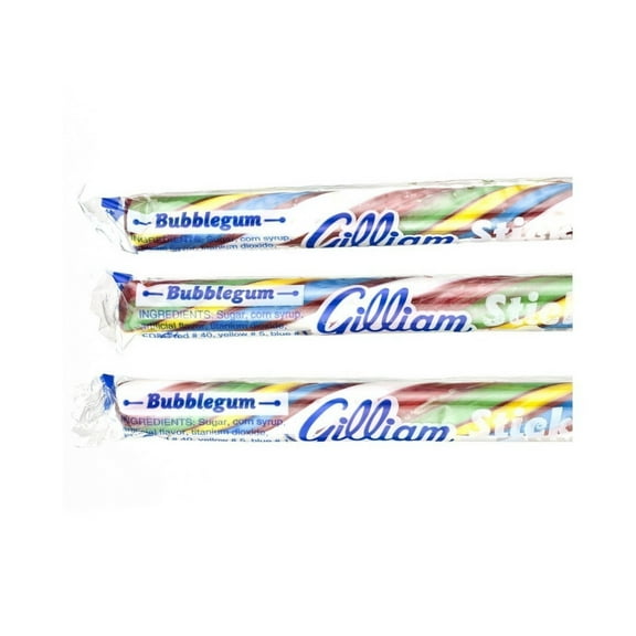 (Price/Each)Gilliam Bubblegum Candy Sticks 80ct, 611236