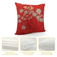 thumbnail image 4 of GOSMITH  Throw Pillow Case Cushion Cover, Flower Oriental Chinese, Lunar New Year Christmas Holiday Home Decor,, 4 of 5