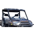 thumbnail image 2 of SuperATV HD Scratch Resistant Half UTV Windshield for 2017+ Polaris Ranger XP 1000 (See Fitment)|1/4" Thick Clear Polycarbonate 250x Stronger Than Glass|USA Made|HWS-P-RAN-001-70, 2 of 6