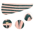 thumbnail image 3 of Unique Bargains 1 Pc Women Breathable Stripe Hair Drying Towel for Bathroom Pink, Navy Blue, 3 of 3