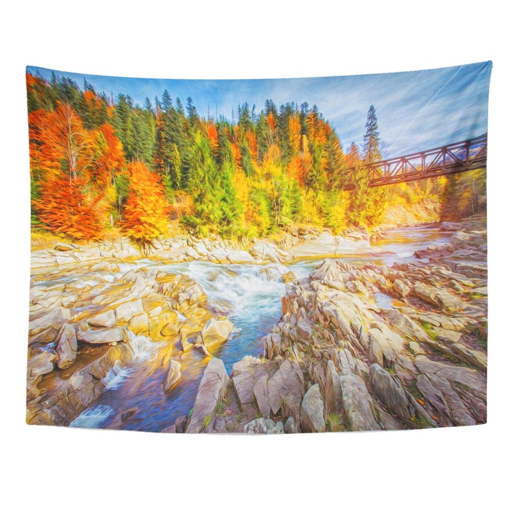 Zealgned Landscape Mountain River In Autumn Forest Rocky Place For Holidays And Vacations Painting The Is Drawing Wall Art Hanging Tapestry Home Decor For Living Room Bedroom Dorm 51x60 Inch Walmart Com Zealgned Landscape Mountain River In Autumn Forest Rocky Place For Holidays And Vacations Painting The Is Drawing Wall Art Hanging Tapestry Home Decor For Living Room Bedroom Dorm 51x60 Inch Walmart Com
