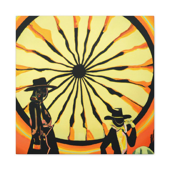 Wagon Wheel Pop Art - Canvas