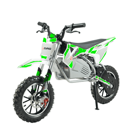 Electric Dirt Bike, 36V 500W Off-Road Electric Motocycle,15 MPH Peak Speed,Dual Suspension High Torque Motor for Mountain Roads and Trails,...