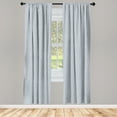 thumbnail image 5 of Ambesonne Floral Window Curtains, Petals and Foliage Motif, Each 28" W x 63" L, Blue Grey Tan, 5 of 5