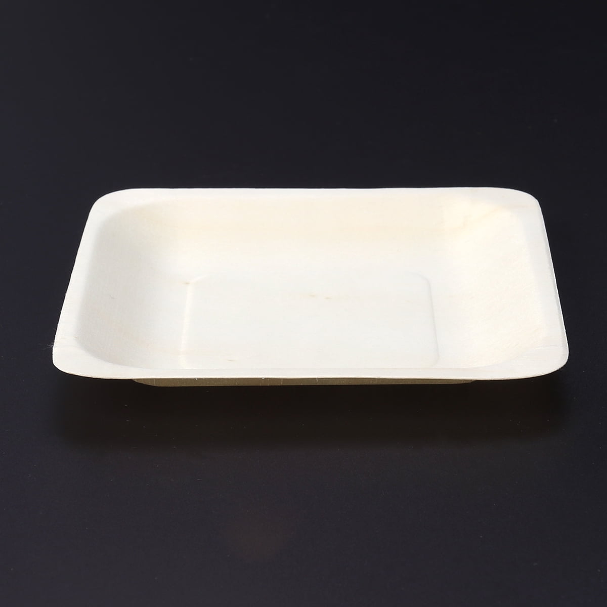 50 Pcs Paper Plate Wedding Decor Wooden Plate Birthday Party Plates Outdoor Decor Tableware