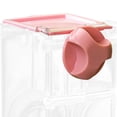 thumbnail image 6 of Bothyi Automatic Bird Feeder Clear Bird Cage Feeder for Lovebirds Cockatiel Budgies Pink, 6 of 7
