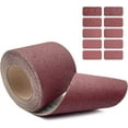 thumbnail image 2 of Emery Cloth Roll, 4.5 Inch Wide 32.8 Feet Long Ready-to-Cut Ready-to-Wrap Abrasive Sand Paper Rolls for Metal Wood Glass Carpentry Sanding Paper Sander Belts (80 Grit), 2 of 5