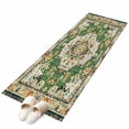 thumbnail image 2 of Green Boho Area Rugs 2x6 for Kitchen Runner Rug, Vintage Ethnic Tribe Southwestern Non Slip Washable Rug Runner, Low Pile Indoor Floor Carpet Mat Bathroom Rugs for Bedroom, Kids Room, 2 of 9