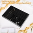 thumbnail image 2 of Bandeja de Joyería 3en1 Unique Bargains para Anillos Pendientes Collar Colgantes Negro 35x24x3cm, 2 of 8