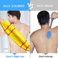 thumbnail image 4 of 2pcs Exfoliating Back Scrubber Body Shower Deep Cleansing Skin Massage for men and women One sizeyellow, 4 of 6