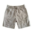 thumbnail image 5 of PUYAHG Casual Cargo Pantsfor Womens Summer Shorts Lightweight Outdoor Walking Travel Elastic Waist Wide Leg Stretchable Loose Fit with Pockets Short Pants for Ladies Khaki,S, 5 of 6