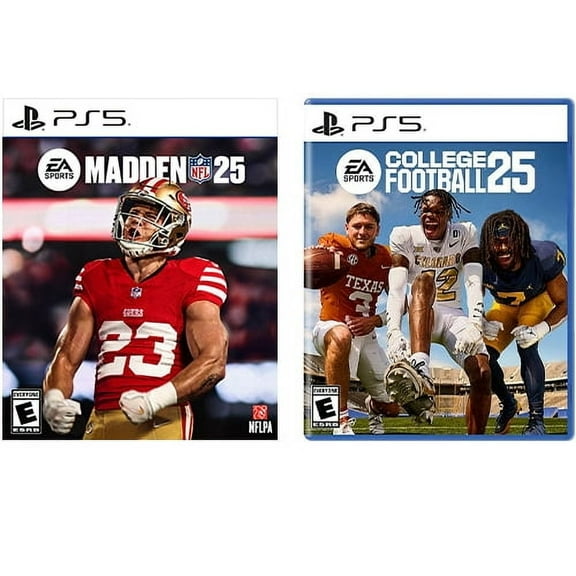 Madden NFL 25 Standard Edition   College Football 25 Standard Edition PlayStation 5 - For PlayStation 5 - Rated E (Everyone) - Sports Game