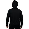thumbnail image 2 of Realtree Mens Long Sleeve Jersey Recycled Polyester UPF Scent Control Black Hoodie- XL, 2 of 6