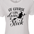 thumbnail image 4 of Inktastic Of Course I Can Drive a Stick with Witch Women's T-Shirt, 4 of 5