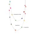 thumbnail image 2 of Sweater Chain Necklace Layered Long Necklace for Women Colored Zircon Necklace Lightweight Sweater Strand Chain Necklaces Exquisite Design Metal Style, 2 of 8