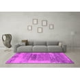 thumbnail image 3 of Ahgly Company Indoor Square Oriental Pink Industrial Area Rugs, 5' Square, 3 of 4