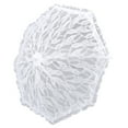 thumbnail image 2 of White Lace Parasol Umbrella, Stainless Steel Frame Lace Parasol Umbrella Light Multi Purpose  For Prom, 2 of 8