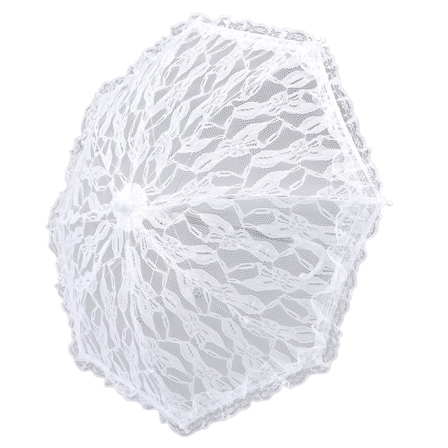 Paraguas de encaje para novia, sombrilla de encaje blanca, sombrilla de encaje, sombrilla de encaje, sombrilla de encaje diseñada meticulosamente