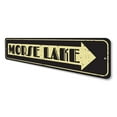 thumbnail image 4 of Lake Name Arrow Novelty Decor, Metal Wall Sign - 4x18 Inches, 4 of 4