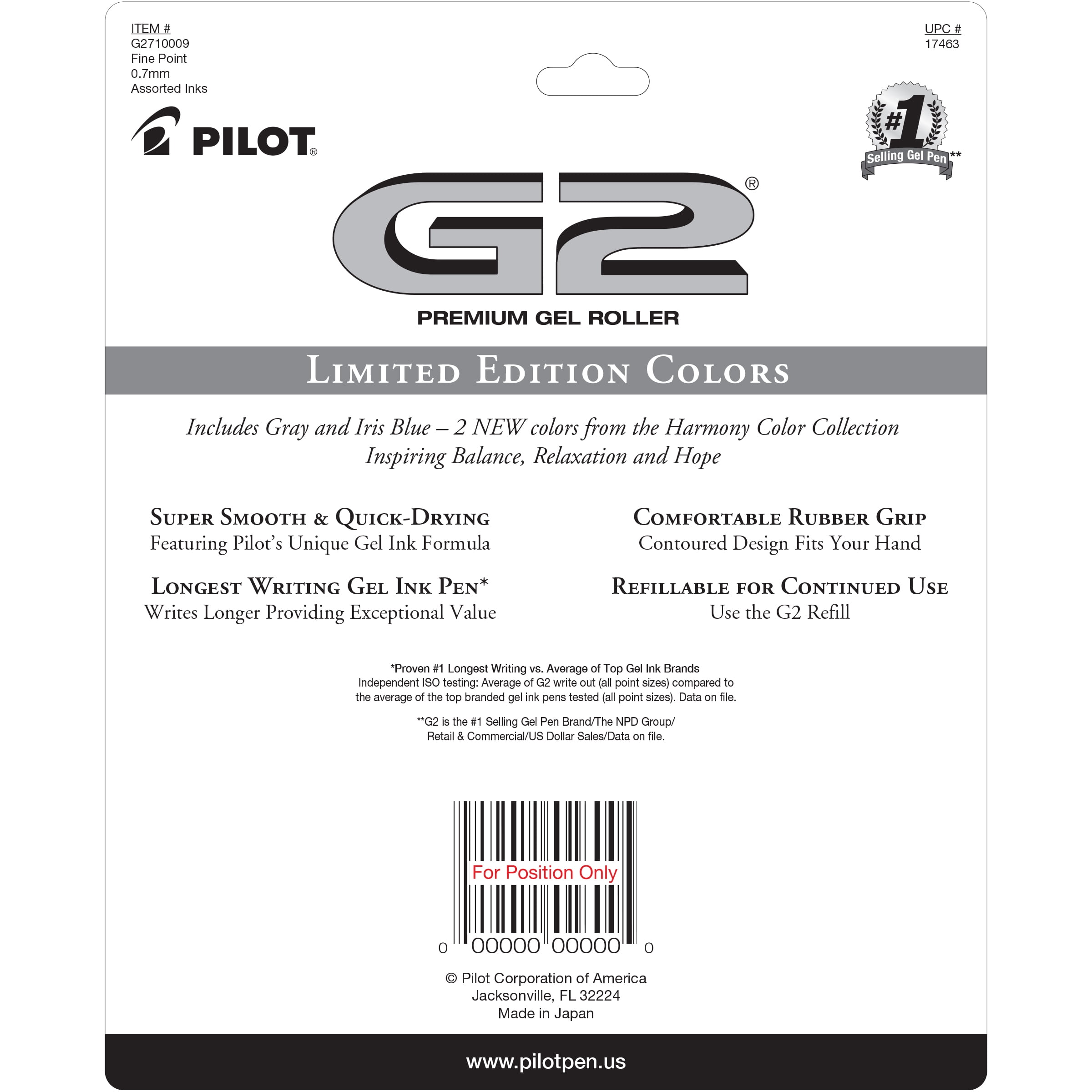 Pilot G2 Caramel Fine Point Gel Pens 0.7 mm 11076 Box Of 12