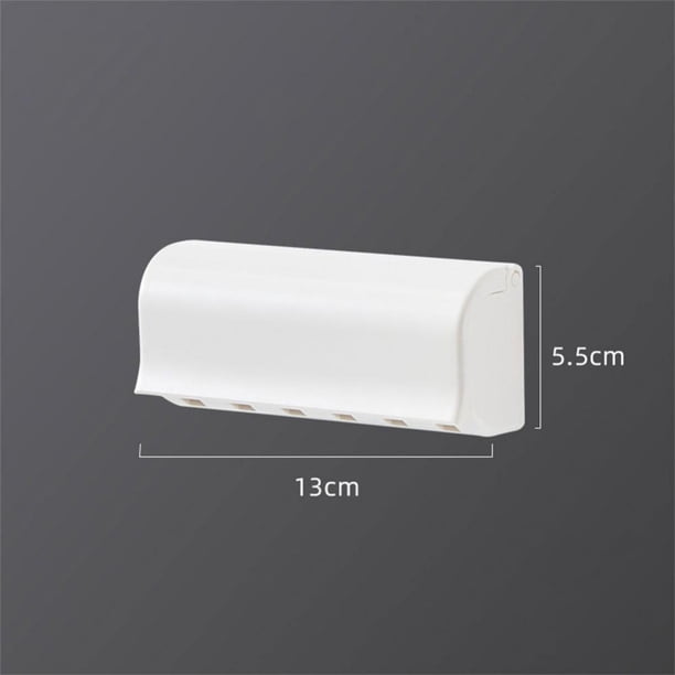 soporte para pasta de dientes montado en la pared sin perforaciones, soporte para estante de almacenamiento de pasta de dientes, organizador de ba?o, accesorios de ba?o