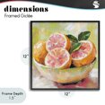 thumbnail image 4 of Stupell Industries Modern Bold Grapefruit in Ceramic Bowl Black Framed Giclee Art, 12 x 12, by Riley B, 4 of 8