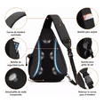 thumbnail image 3 of Pechera Mochila Impermeable Negra, 3 of 3