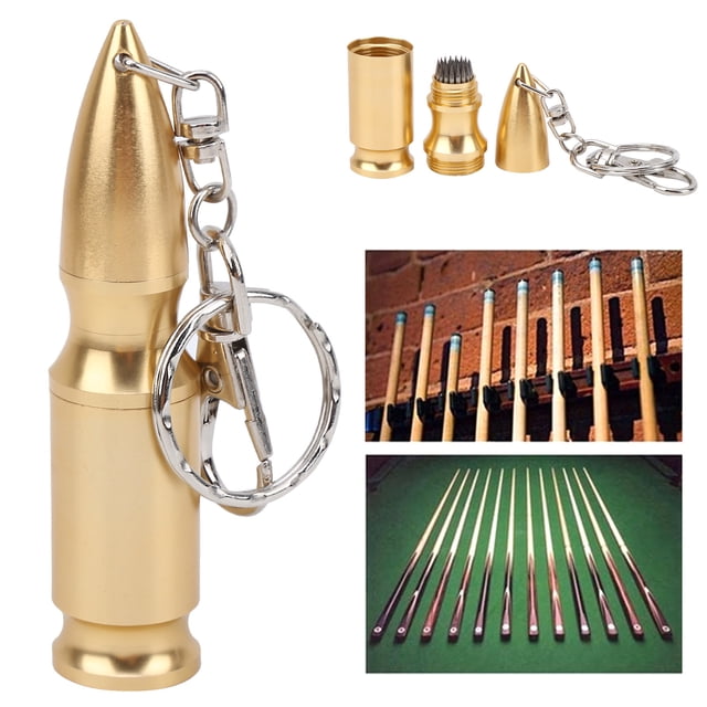 Accessoires de Billard, Shaper de Piscine pour Snooker, Outil de Réparation de Pointe de Queue de Billard Compact 36g, Solide et Durable, Résistant à l'Usure pour Queue de Billard Snooker Argent, Or