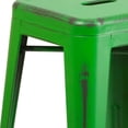 thumbnail image 3 of 24'' High Backless Distressed Copper Metal Indoor-Outdoor Counter Height Stool, 3 of 9