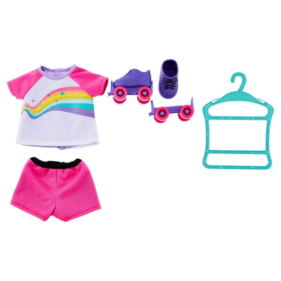 My Life As Reversible Soccer/Roller Fashion Set for 18-Inch Dolls, 7 Pieces