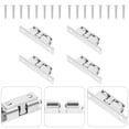 thumbnail image 3 of Raindrops  4 Pcs Furniture Bead Buckle Dryer Door Latch Bumpers for Cabinet Doors Silver, 3 of 8