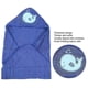 thumbnail image 2 of Baby Hooded Bath Towel Infant Washcloths Soft Cartoon Newborn Shower Towel for ToddlersBlue Whale, 2 of 4