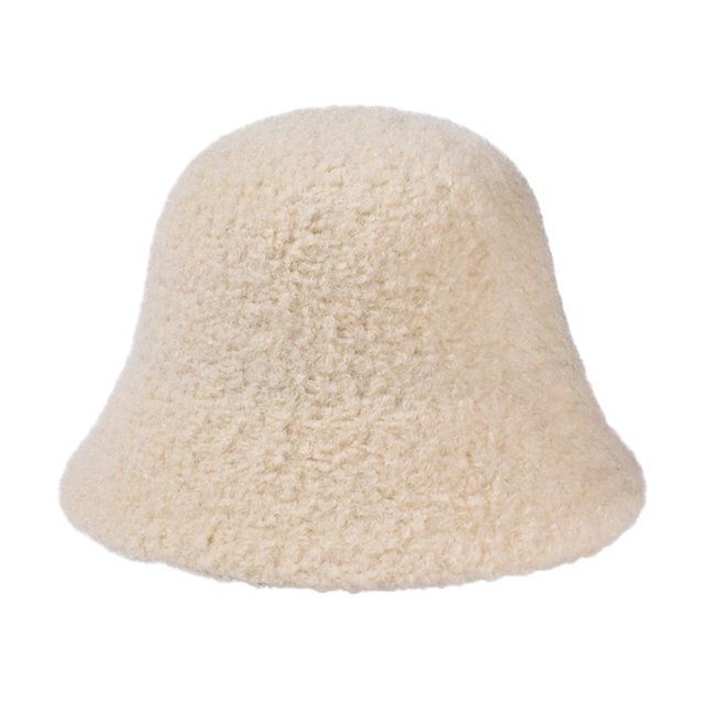 Sombrero de cubo de invierno para mujer, sombreros de campana Vintage, gorro de pescador de lana de piel sintética cálido para exteriores, sombrero de bombín Vintage, sombrero cálido de ala redonda