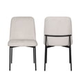 thumbnail image 6 of New Classic Furniture Erik Metal and Fabric Side Chair in Beige (Set of 2), 6 of 6