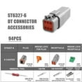 thumbnail image 7 of 5 Set 6 Pin DT Connector Kit, Waterproof DT Connector, Size 16 Stamped Contacts, Seal Plu C2556, 7 of 7