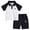 a27-Navy, variant on KPOPLK Kids Toddler Baby Boy Golf Clothes Short Sleeve Lapel Polo T Shirt Elastic Waistband Casual Shorts Set 2PCS Outfit(18-24 Months,Green)